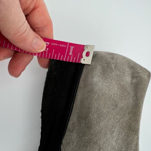 Abeo Ella Maryjane Wedge Shoes Womens 8.5 Gray Suede Leather Comfort Walking - Picture 10 of 10